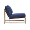 Indigo Canvas & Antique Copper Chair